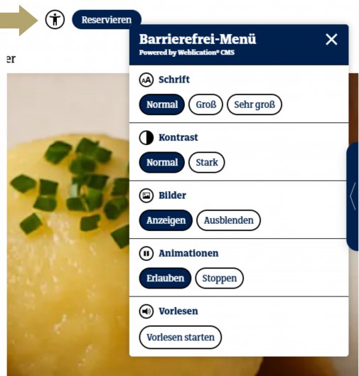 Barrierefrei-Menü Barrierefrei-Menü