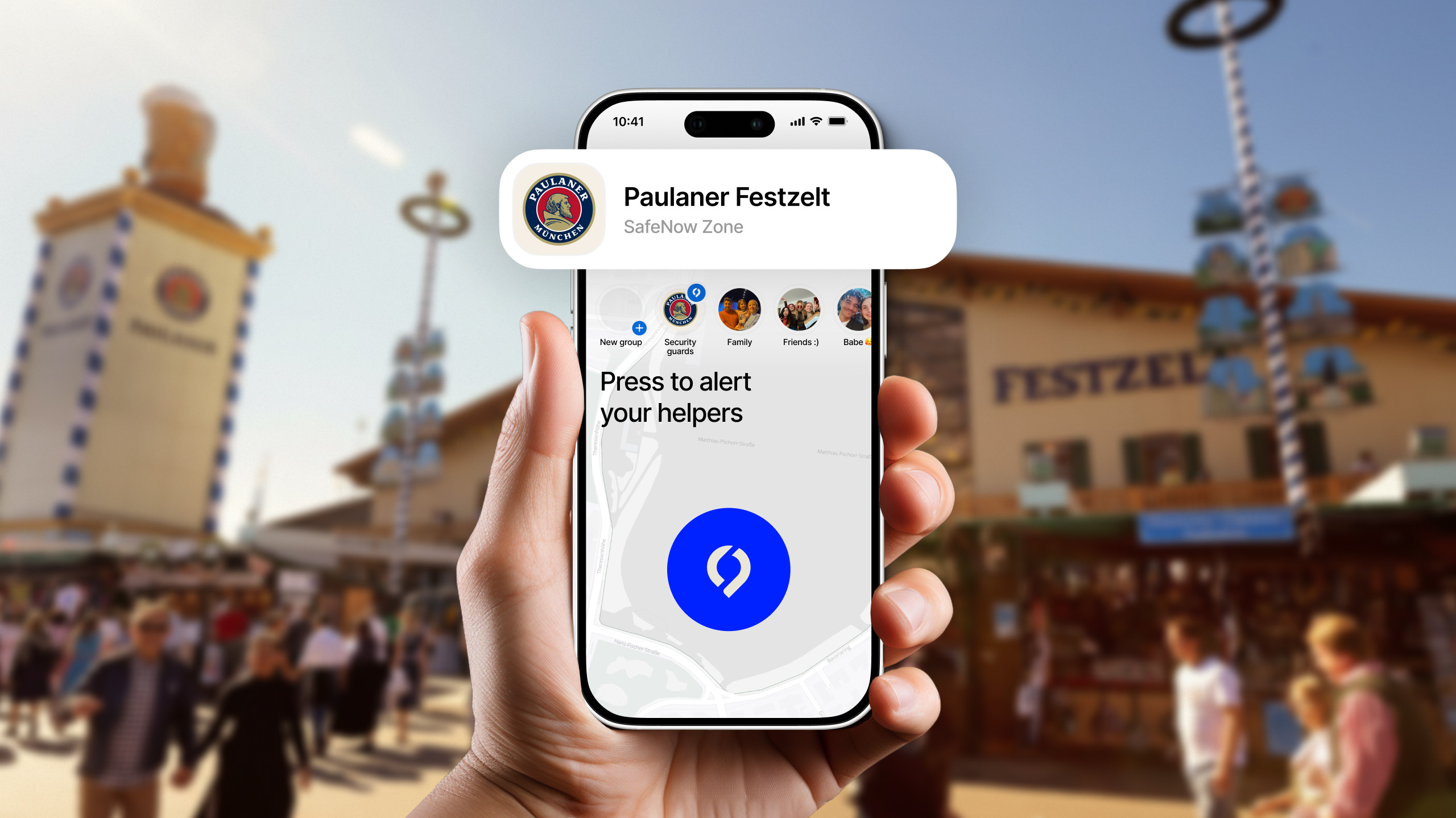 SafeNow im Paulaner Festzelt